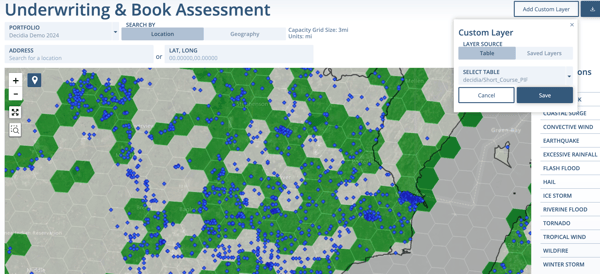 Screenshot of additional locations shown on the uBAT map.